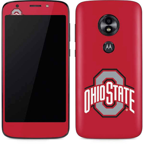 Ohio State University Buckeyes Red Logo Moto E5 Play Skin